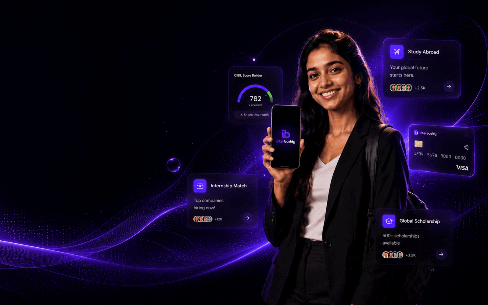 InterBuddy free student app India — Tamil Nadu college student using the app