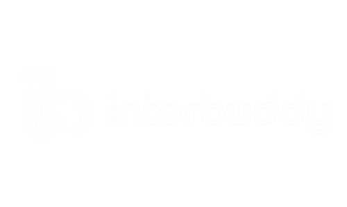 Interbuddy logo featuring educational and technology themes for online learning platform.